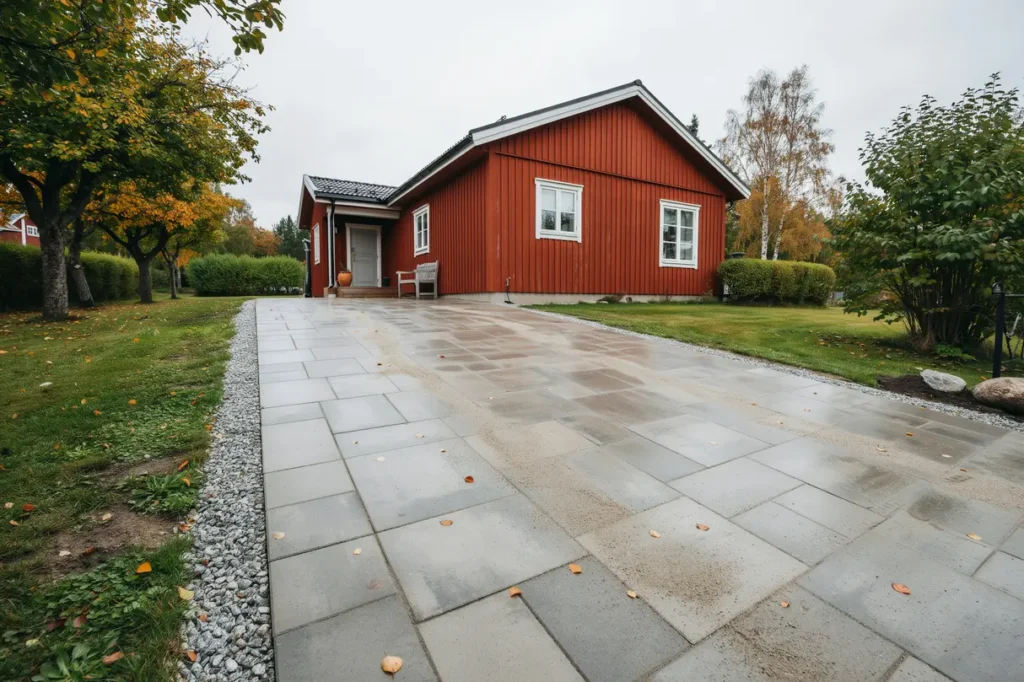 stenl ggning p tomten s skapar du en h llbar och snygg uppfart eller uteplats