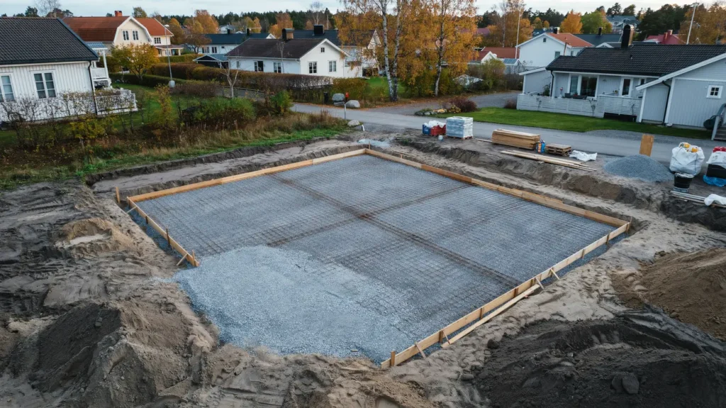 gjutning av betongplatta f r garage 25 m i jakobsberg j rf lla